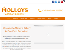 Tablet Screenshot of molloysbakery.ie